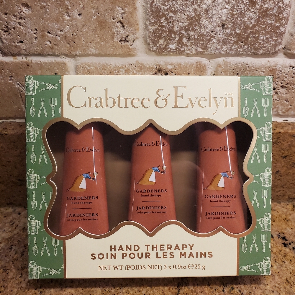 🆕️ Crabtree & Evelyn Set of 3 Gardener's Hand Therapy